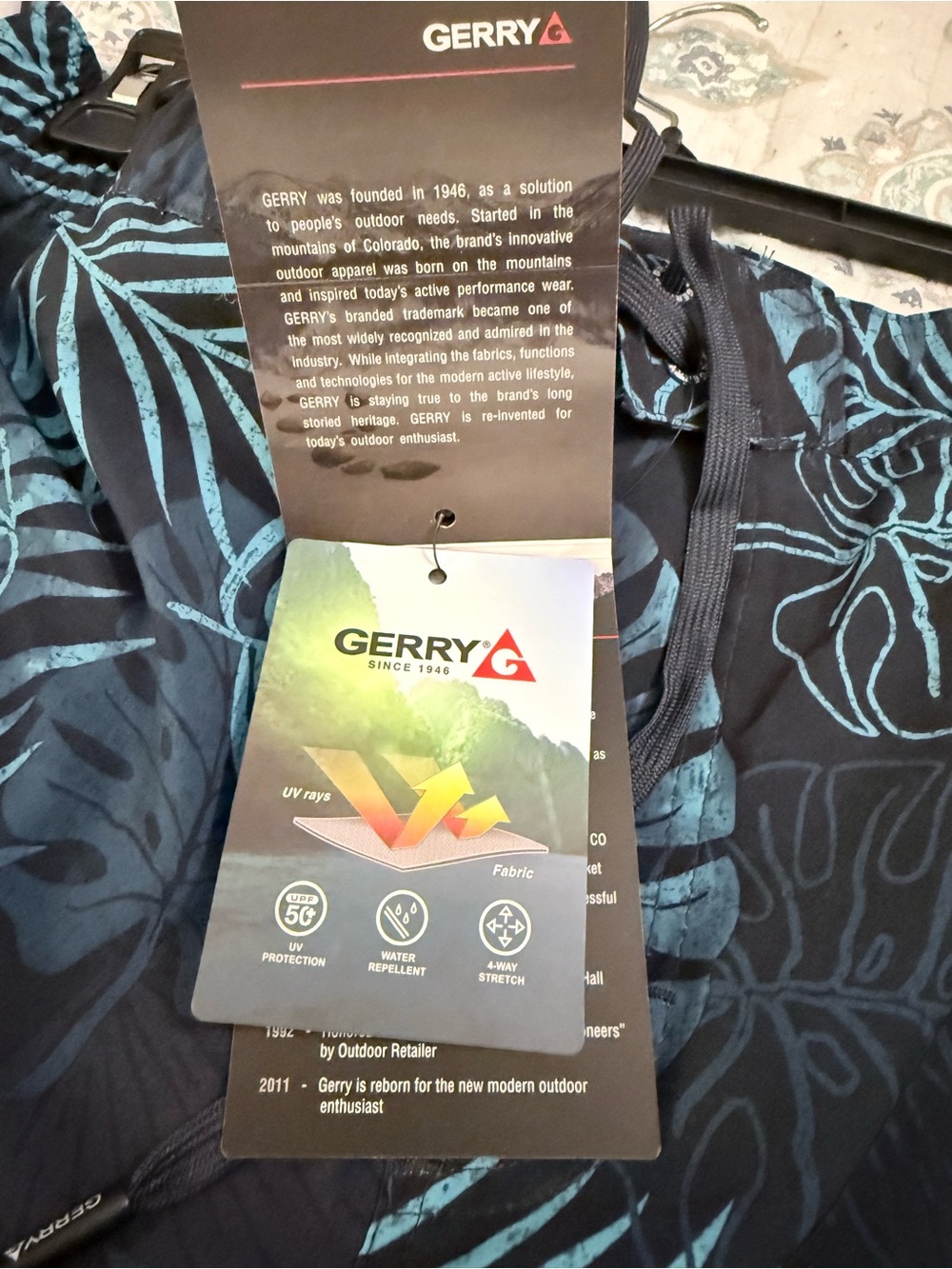 Gerry Weber Navy & Camouflage Swim Shorts - Picture 6 of 6